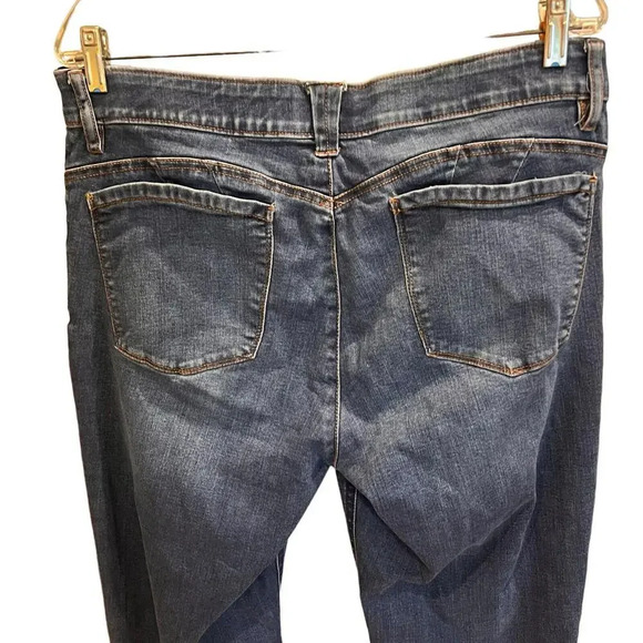 Democracy Jeans Womens 16 ab Technology Stretch Blue Denim Work School - Picture 7 of 9